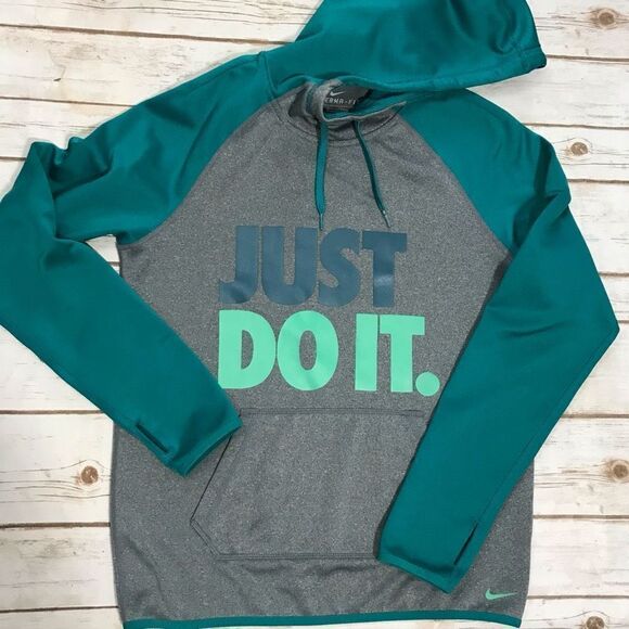 Nike Therma Fit Just Do It Hoodie Sweatshirt small - Picture 10 of 12